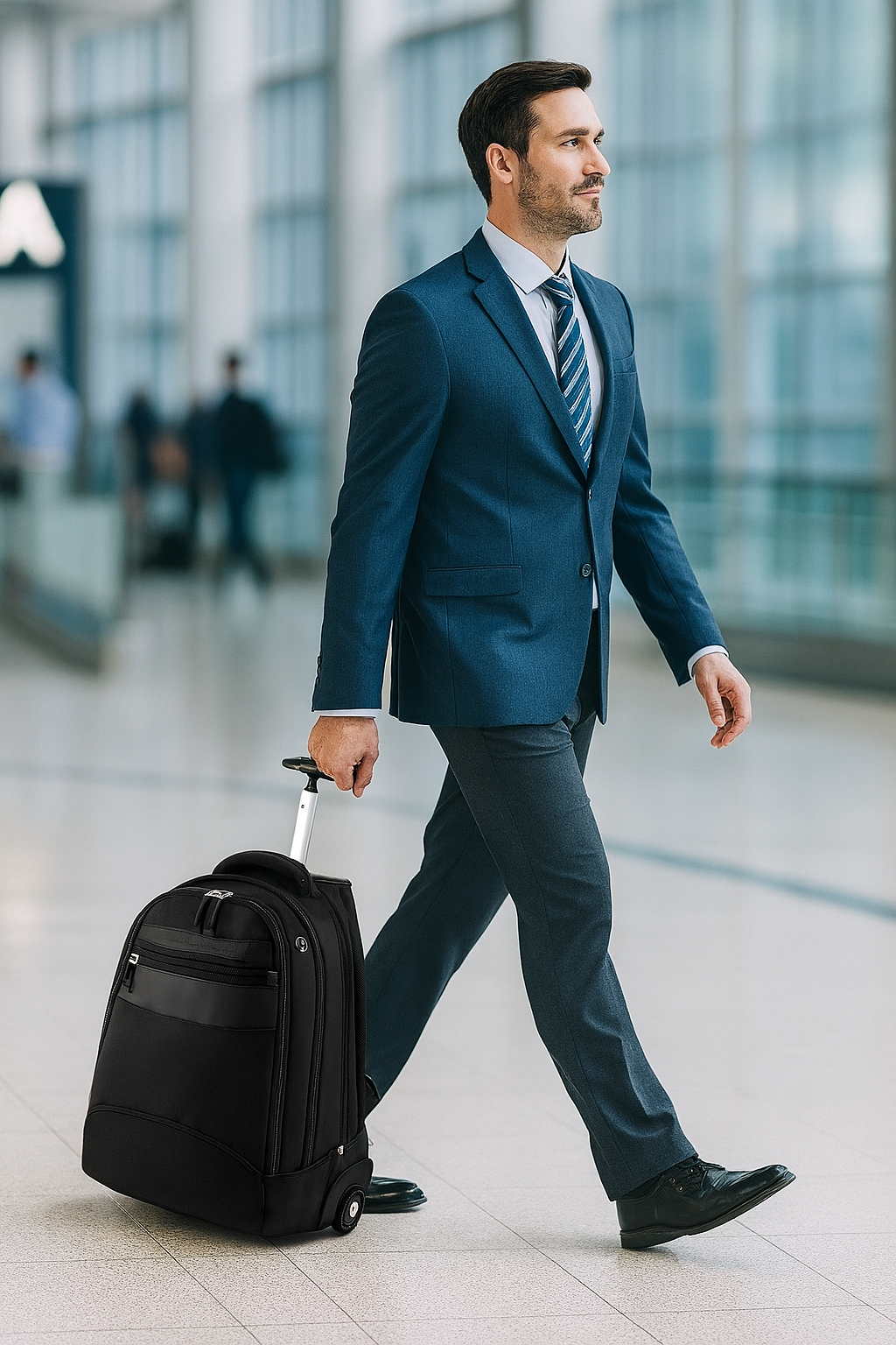  Mochila Executiva com Rodinhas All Black | Mandatory