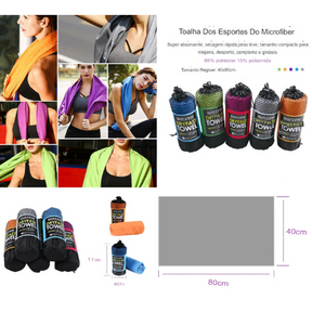 Toalha Esportiva Super Absorvente Secagem Rápida - Mandatory