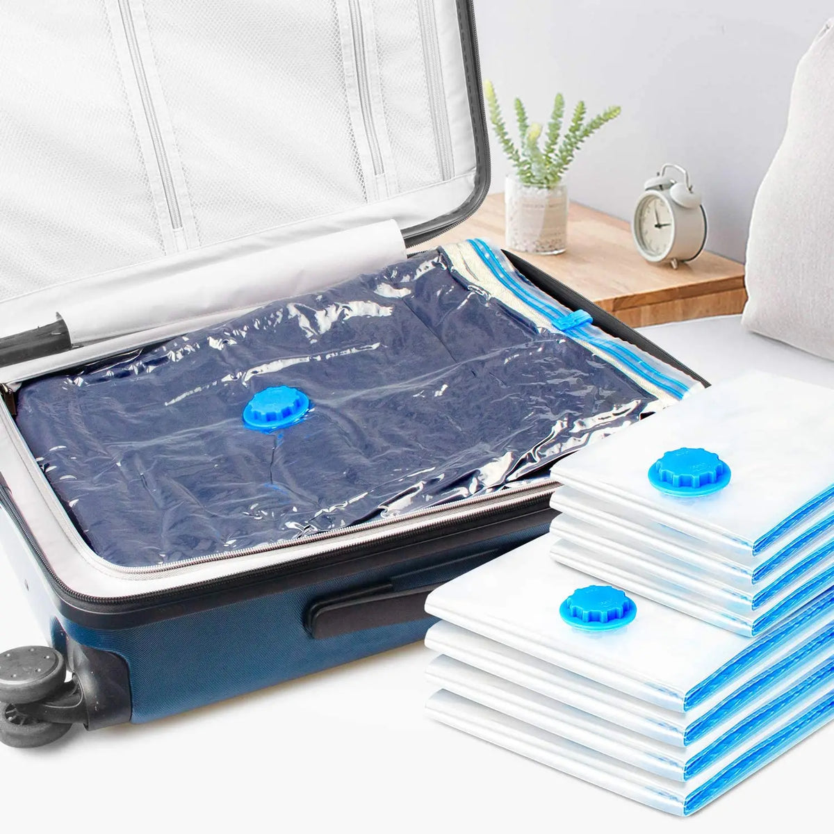 Kit 5 Sacos de Armazenamento a Vácuo para Viagens SEM Bomba - Mandatory