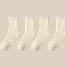 Kit 2 Pares Meia Térmica Feminina em Cashmere Natural Macia - Mandatory