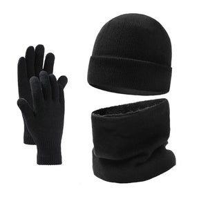 Kit Inverno Unissex com Proteção Térmica Gorro, Gola e Luvas - Mandatory