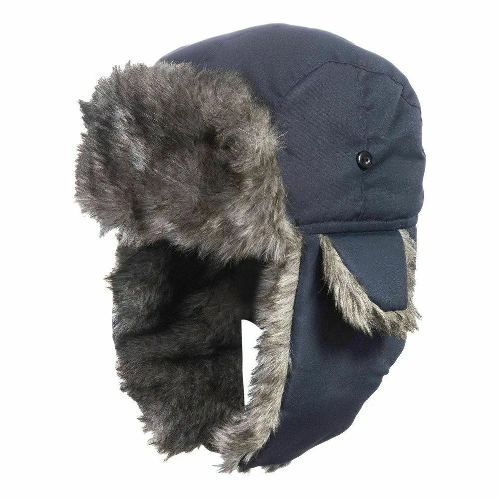 Chapéu Trapper Aviador Unissex para Frio Neve Pele Sintética - Mandatory