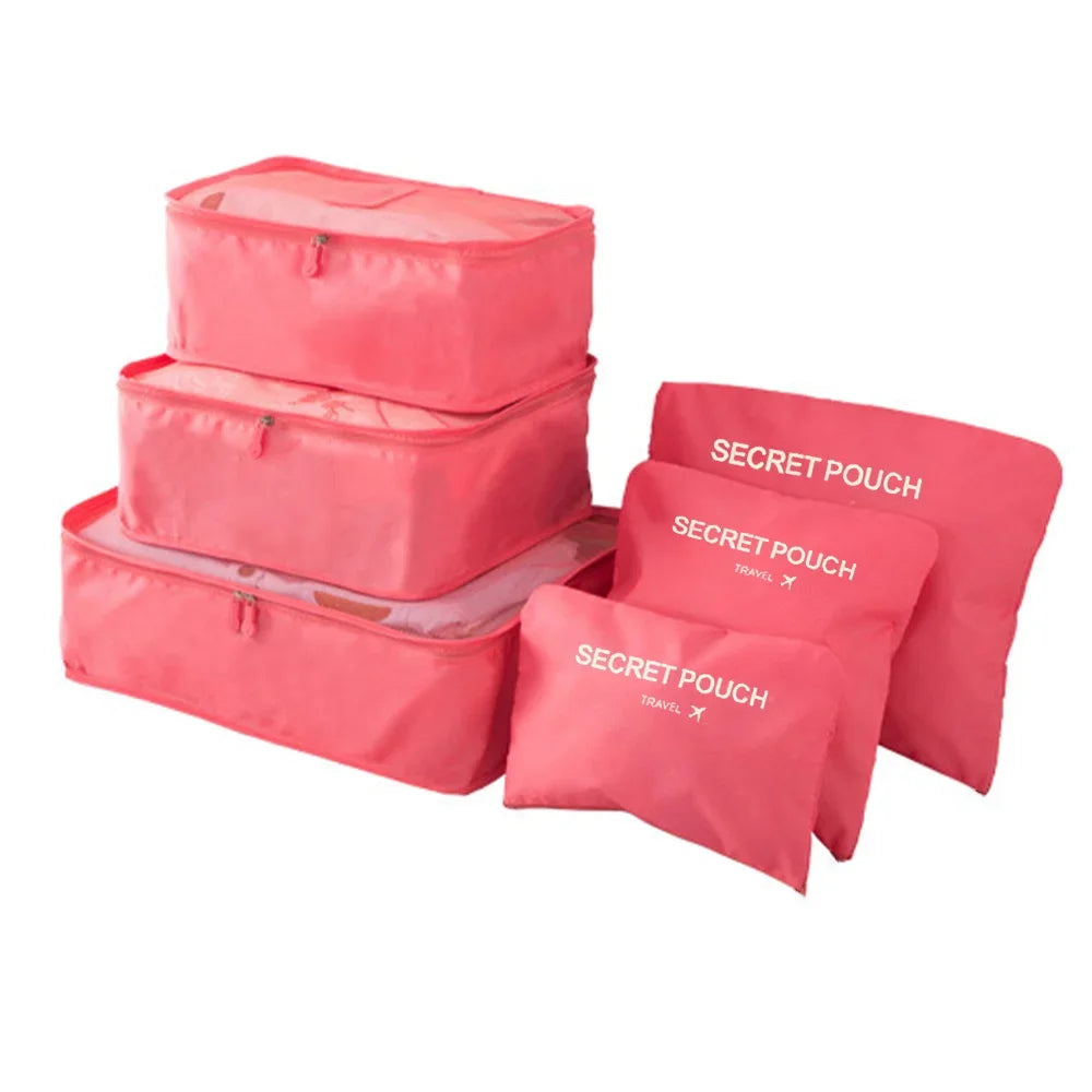 Kit 6 Bolsas Organizadoras de Viagem Espaçosas - Mandatory