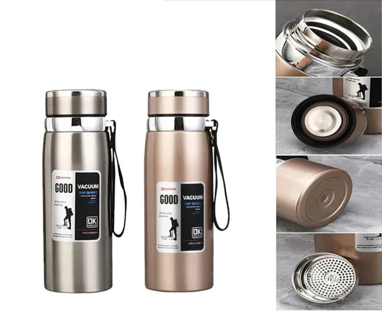 Garrafa Térmica de Aço Inoxidável com Dupla Isolação - Mandatory