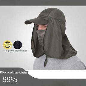 Boné Fechado com Proteção UV - Ideal para Pesca, Trilhas e Ecoturismo - Mandatory