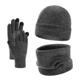 Kit Inverno Unissex com Proteção Térmica Gorro, Gola e Luvas - Mandatory