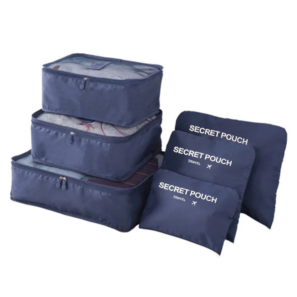 Kit 6 Bolsas Organizadoras de Viagem Espaçosas - Mandatory