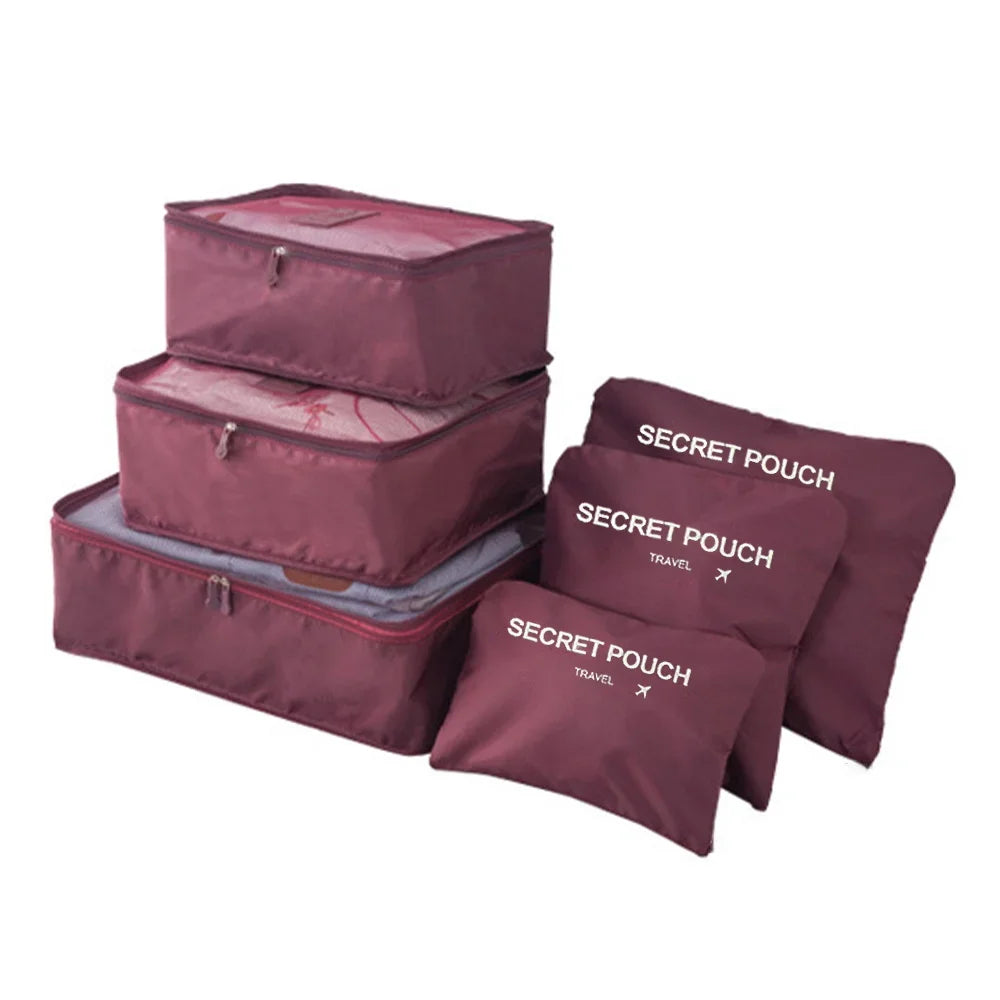 Kit 6 Bolsas Organizadoras de Viagem Espaçosas - Mandatory