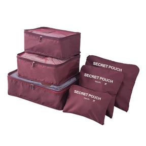 Kit 6 Bolsas Organizadoras de Viagem Espaçosas - Mandatory