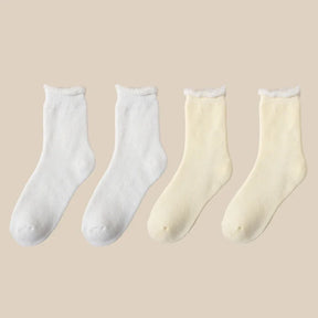 Kit 2 Pares Meia Térmica Feminina em Cashmere Natural Macia - Mandatory
