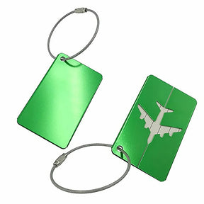Etiqueta de Bagagem de Alumínio - Segurança nas Viagens - Mandatory