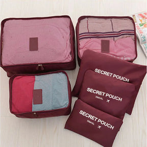 Kit 6 Bolsas Organizadoras de Viagem Espaçosas - Mandatory