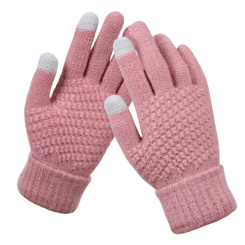 Luvas FLexíveis de Frio Unissex Toque Macio Tochscreen Peluciada. Mandatory.com.br