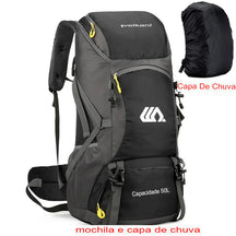 Mochila de Camping 50L Aventuras ao Ar Livre COM Capa de Chuva - Mandatory