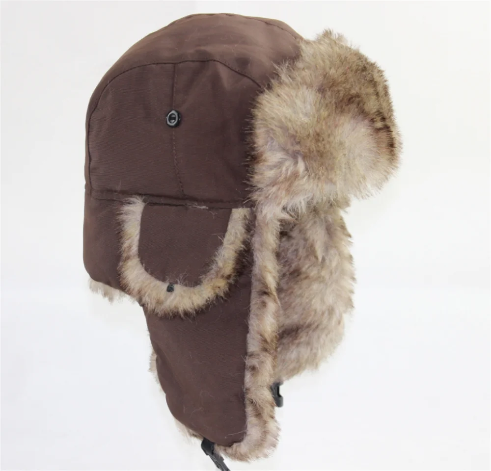 Chapéu Trapper Aviador Unissex para Frio Neve Pele Sintética - Mandatory