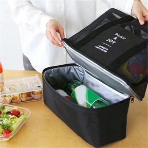 Bolsa de Praia 2 em 1 com compartimento térmico para lanches e Bebidas - Mandatory