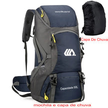 Mochila de Camping 50L Aventuras ao Ar Livre COM Capa de Chuva - Mandatory