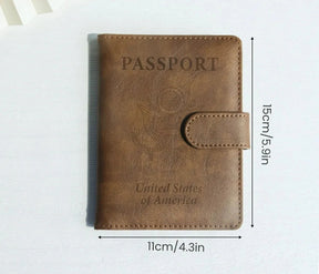 Carteira para Passaporte e Cartão de Vacina RFID Impermeável - Mandatory