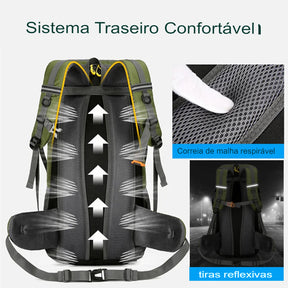 Mochila de Camping 50L Aventuras ao Ar Livre COM Capa de Chuva - Mandatory