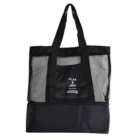 Bolsa de Praia 2 em 1 com compartimento térmico para lanches e Bebidas - Mandatory