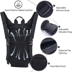 Mochila Tática Impermeável com Bolsa de Hidratação 3L - Mandatory