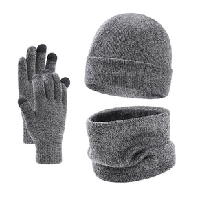 Kit Inverno Unissex com Proteção Térmica Gorro, Gola e Luvas - Mandatory