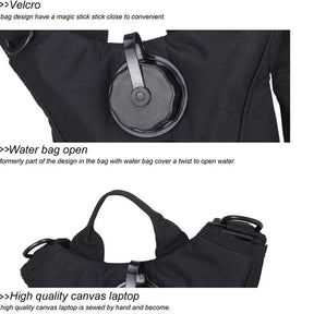Mochila Tática Impermeável com Bolsa de Hidratação 3L - Mandatory