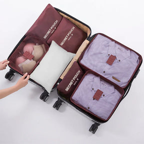 Kit 6 Bolsas Organizadoras de Viagem Espaçosas - Mandatory