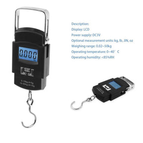 Balança Digital Portátil para Bagagem e Pesca - Até 50kg - Mandatory