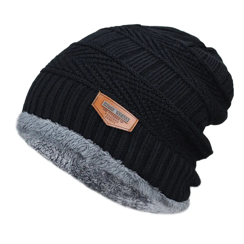 Gorro de inverno com cachecol e balaclava para homens e mulheres. Feito de lã e algodão, oferece aquecimento e estilo em climas frios