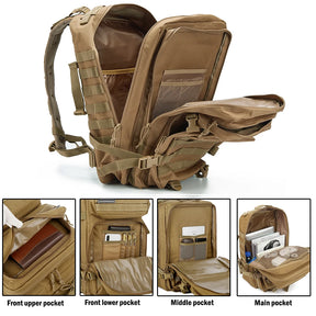Mochila Tática 50L Alta para Aventuras e Viagens - Mandatory