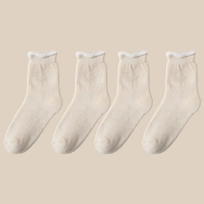 Kit 2 Pares Meia Térmica Feminina em Cashmere Natural Macia - Mandatory