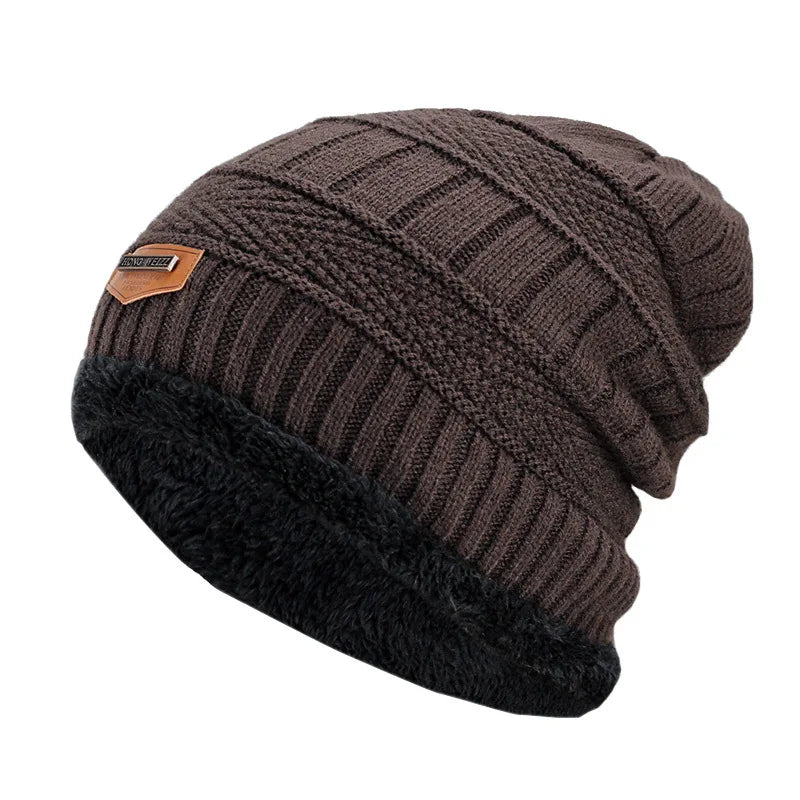 Gorro de inverno com cachecol e balaclava para homens e mulheres. Feito de lã e algodão, oferece aquecimento e estilo em climas frios