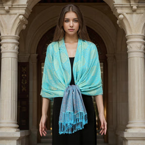 Cachecol de Luxo Lenço de Cashmere Feminino Estampado - Mandatory