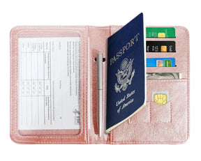 Carteira para Passaporte e Cartão de Vacina RFID Impermeável - Mandatory