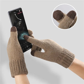 Luvas Masculinas de Malha em Lã com TouchhScreen - Mandatory