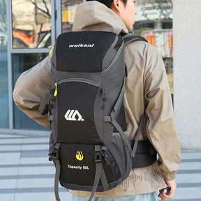 Mochila de Camping 50L Aventuras ao Ar Livre COM Capa de Chuva - Mandatory