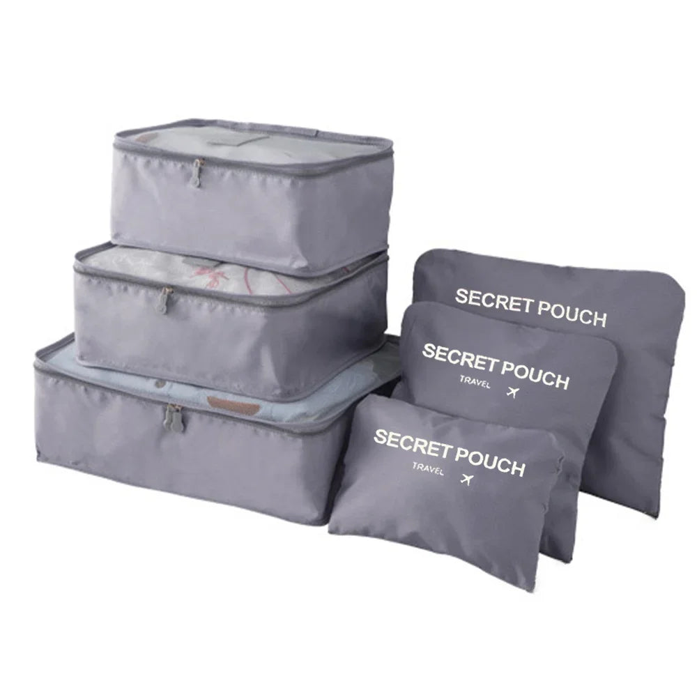 Kit 6 Bolsas Organizadoras de Viagem Espaçosas - Mandatory