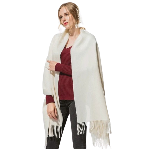 Echarpe de Luxo em Cashmere Cachecol Feminino Longo