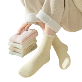 Meia Térmica Feminina em Cashmere Natural Macia - Mandatory