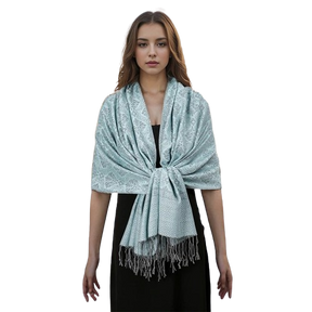Cachecol de Luxo Lenço de Cashmere Feminino Estampado - Mandatory
