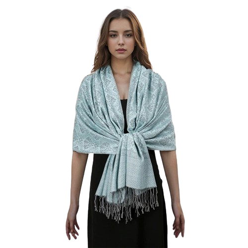 Cachecol de Luxo Lenço de Cashmere Feminino Estampado - Mandatory