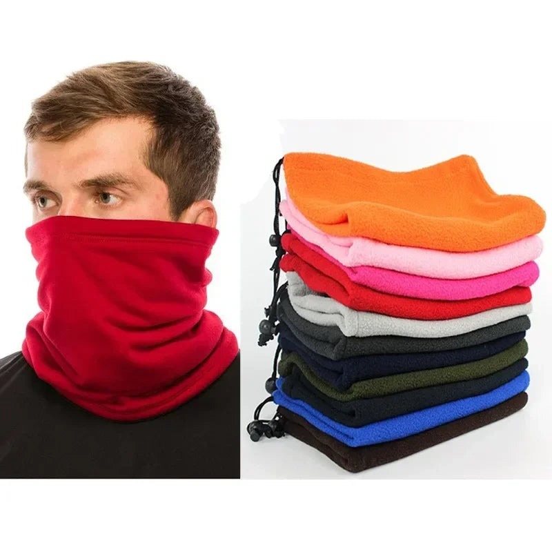 Lenço tipo Balaclava de Lã Multifuncional para Esportes ao Ar Livre - Ideal para inverno, este acessório unissex oferece proteção completa contra frio e vento. Versátil, pode ser usado como máscara facial, cordão, capa de pescoço ou capuz. Respirabilidade e estilo moderno. Perfeito para ciclismo, corrida, esqui e passeios na cidade. Mandatory.com.br